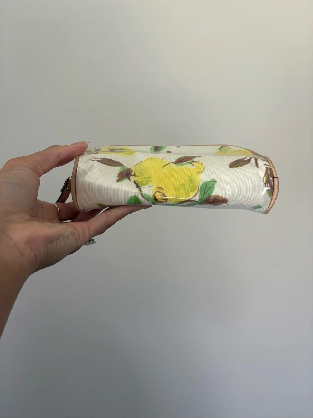 kate spade Lemon Print Cosmetic Pouch - Yellow - Picture 5 of 9